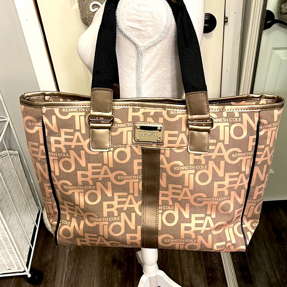 Kenneth Cole Brown Logo Laptop Bag NWOT